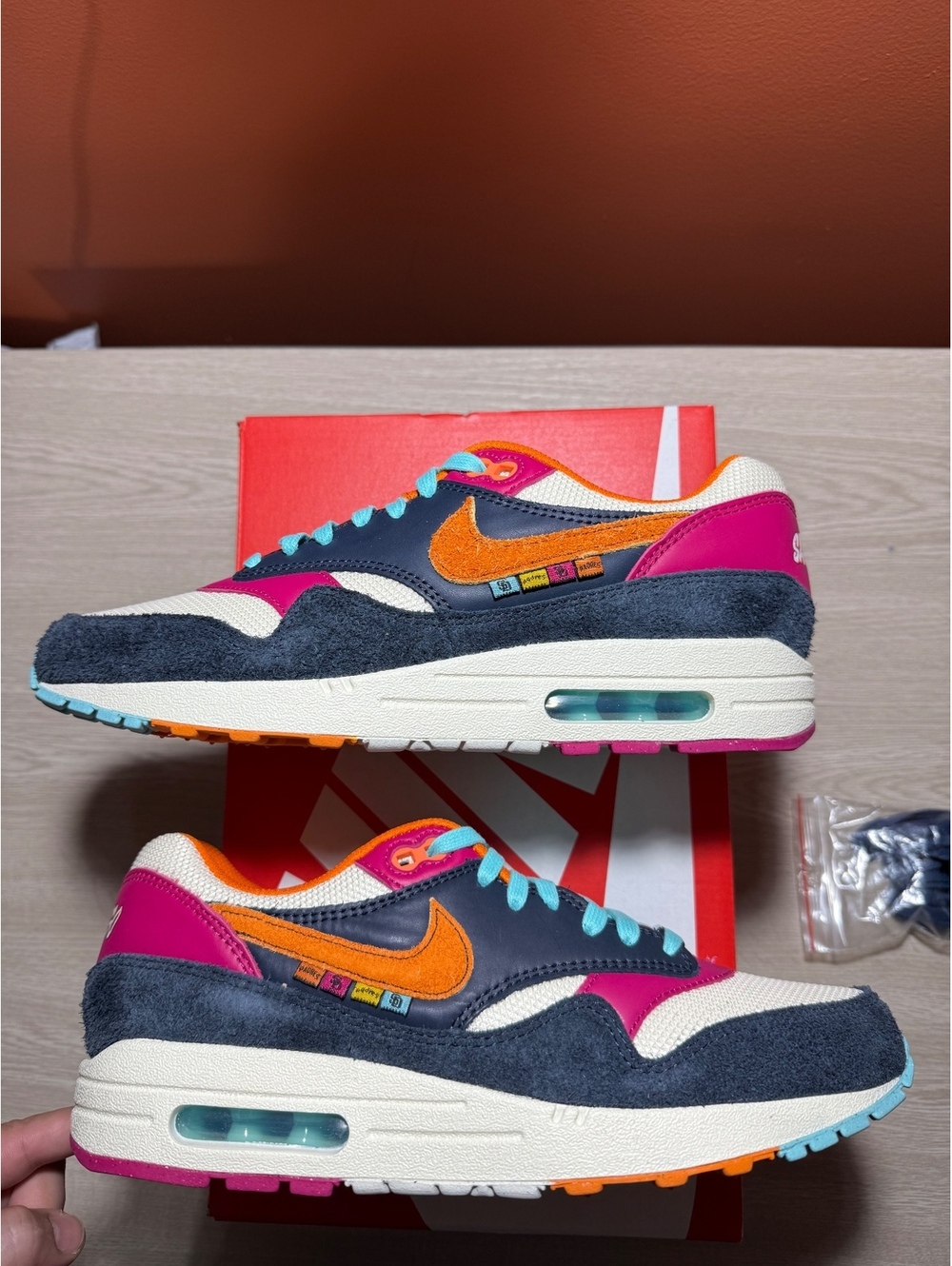 Nike Air Max 1 "San Diego Padres" Men's Shoe Size 8.5